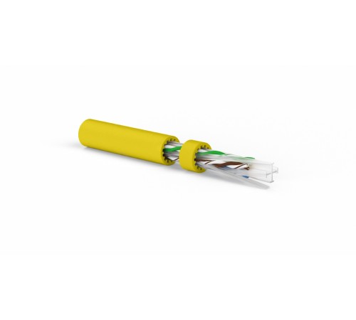Кабель витая пара Hyperline UUTP4-C6A-S23-IN-LSZH-YL-500