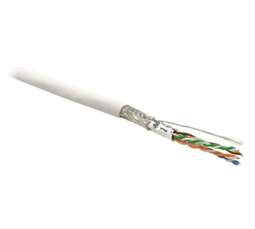 Кабель витая пара Hyperline SFUTP4-C6-P26-IN-LSZH-WH-500