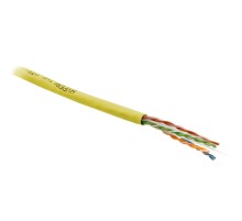 Кабель витая пара Hyperline UUTP4-C6-S23-IN-PVC-YL-305