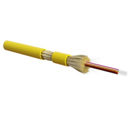 Волоконно-оптический кабель Hyperline FO-DT-IN-9S-24-LSZH-YL