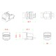 Вставка формата Keystone Jack USB 2.0 (Type A) под винт ROHS белая Hyperline KJ1-USB-A2-SCRW-WH