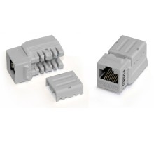 Вставка Keystone Jack RJ-45 (8P8C) Hyperline KJNE-8P8C-C6A-90-BK