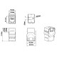 Вставка Keystone Jack RJ-45 (8P8C) Hyperline KJ8-8P8C-C6-180-GN