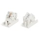 Розетка (вставка) 45x22 5 (аналог Mosaic) с наклонным модулем RJ-45 категории 6 Hyperline SIP2K-C6-M45-22.5