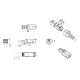 Разъем RJ-45 (8P8C) под витую пару полевая заделка категория 6 Hyperline PLUD-8P8C-S-C6-VL