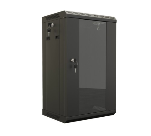 Шкаф настенный 10'' Hyperline TDB-12U-GP-RAL9004