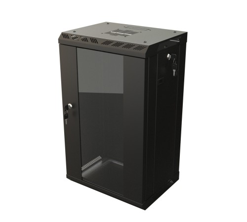 Шкаф настенный 10'' Hyperline TDB-15U-GP-RAL9004