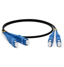 Патч-корд волоконно-оптический (шнур) Hyperline FC-D2-9-SC/UR-SC/UR-H-1M-LSZH-BK