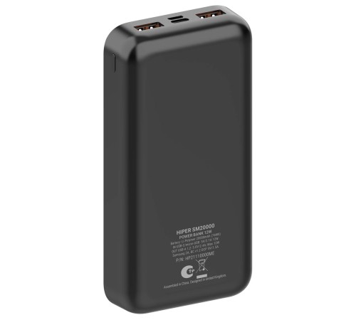 Мобильный аккумулятор Hiper SM20000 BLACK
