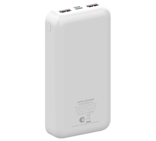 Мобильный аккумулятор Hiper SM20000 WHITE