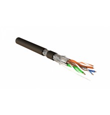 Кабель витая пара Hyperline SFTP4-C7A-S23-OUT-PE-BK-500