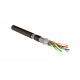 Кабель витая пара Hyperline SFTP4-C7A-S23-OUT-PE-BK-500