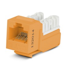 Вставка Keystone Jack RJ-45 (8P8C) Hyperline KJNE-8P8C-C6-90-OR