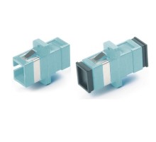 Оптический проходной адаптер SC-SC MM (OM3) simplex Hyperline FA-P11Z-SC/SC-N/BK-AQ