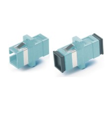Оптический проходной адаптер SC-SC MM (OM3) simplex Hyperline FA-P11Z-SC/SC-N/BK-AQ