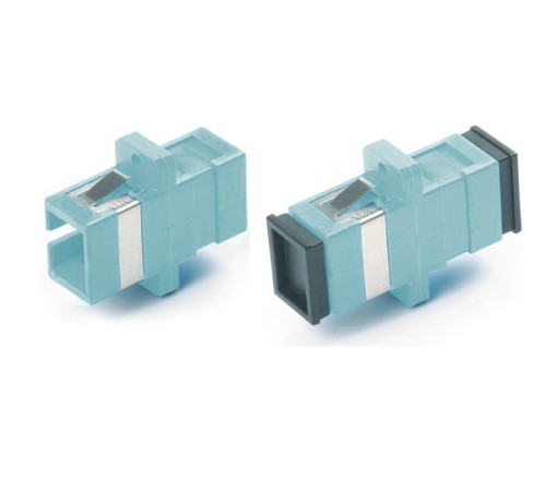 Оптический проходной адаптер SC-SC MM (OM3) simplex Hyperline FA-P11Z-SC/SC-N/BK-AQ