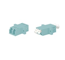Оптический проходной адаптер LC-LC MM (OM3) duplex Hyperline FA-P11Z-DLC/DLC-N/WH-AQ