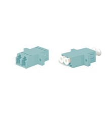 Оптический проходной адаптер LC-LC MM (OM3) duplex Hyperline FA-P11Z-DLC/DLC-N/WH-AQ