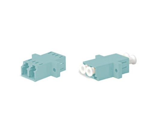 Оптический проходной адаптер LC-LC MM (OM3) duplex Hyperline FA-P11Z-DLC/DLC-N/WH-AQ