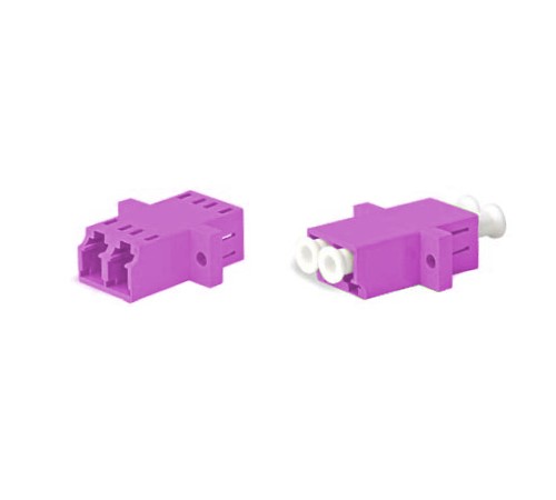 Оптический проходной адаптер LC-LC MM (OM4) duplex Hyperline FA-P11Z-DLC/DLC-N/WH-MG
