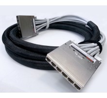 Претерминированная медная кабельная сборка Hyperline PPTR-CT-CSS/C6AS-D-CSS/C6AS-LSZH-15M-GY