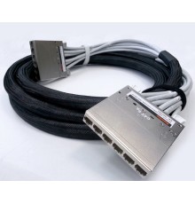 Претерминированная медная кабельная сборка Hyperline PPTR-CT-CSS/C6AS-D-CSS/C6AS-LSZH-20M-GY