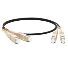 Патч-корд волоконно-оптический (шнур) Hyperline FC-D2-50-SC/PR-SC/PR-H-50M-LSZH-BK