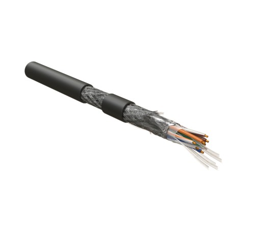Кабель для сетей Industrial Ethernet Hyperline ISFUTP4-C5E-P26/19-PVC-BK