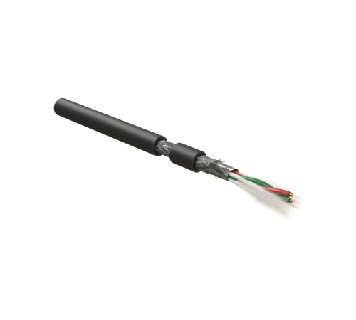Кабель для шины PROFIBus-DP Hyperline PFDP-SF-1x2x22/1-PE-BK