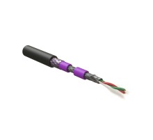 Кабель для шины PROFIBus-DP Hyperline PFDP-SF-1x2x22/1-ARM/W-PVC/PVC-BK