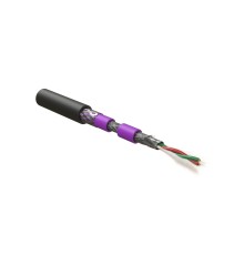 Кабель для шины PROFIBus-DP Hyperline PFDP-SF-1x2x22/1-ARM/W-PVC/PVC-BK