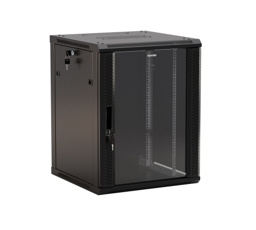 Шкаф настенный Hyperline TWB-FC-1245-GP-RAL9004