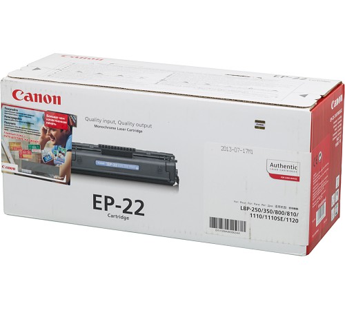 Картридж Canon EP-22 Black 1550A003
