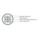 Кабель для сетей Industrial Ethernet Hyperline IFUTP4-C6-S23/1-FRPVC-GY