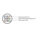 Кабель для сетей Industrial Ethernet Hyperline IUUTP4-C6-S23/1-FRPVC-GY