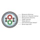 Кабель для шины PROFIBus-DP Hyperline PFDP-SF-1x2x22/1-ARM/W-PVC/PE-BK