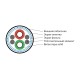 Кабель для шины PROFIBus-DP Hyperline PFDP-SF-1x2x22/1-LSZH-VL