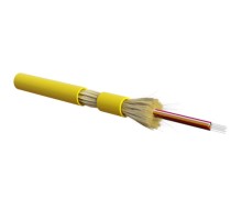 Волоконно-оптический кабель Hyperline FO-DT-IN-9S-24-HFLTx-YL