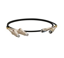 Патч-корд волоконно-оптический (шнур) Hyperline FC-D2-62-LC/PR-ST/PR-H-5M-LSZH-BK