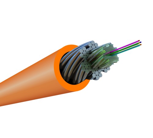 Волоконно-оптический кабель Hyperline FO-AWS1-IN-50-1-LSZH-OR