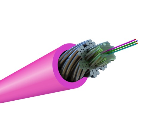 Волоконно-оптический кабель Hyperline FO-AWS1-IN-504-4-LSZH-MG