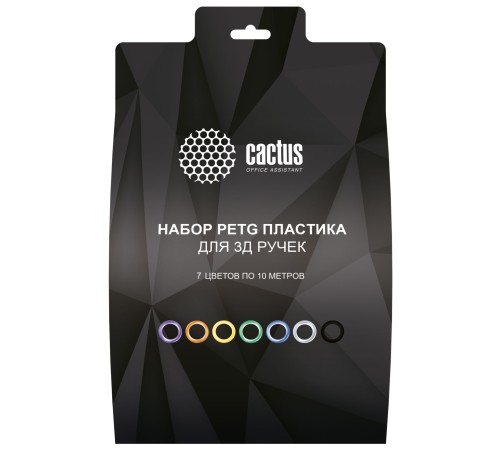Пластик для ручки 3D Cactus CS-3D-PETG-7X10M Пластик для ручки 3D Cactus CS-3D-PETG-7X10M