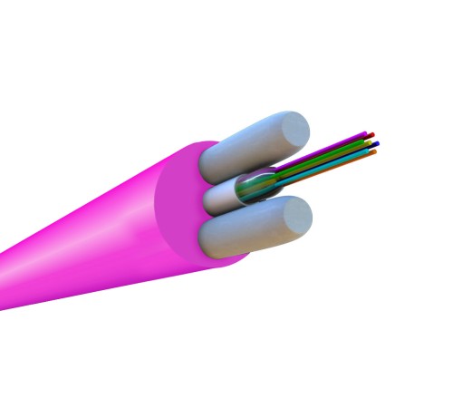 Волоконно-оптический кабель Hyperline FO-STFR-IN-504-8-LSZH-MG