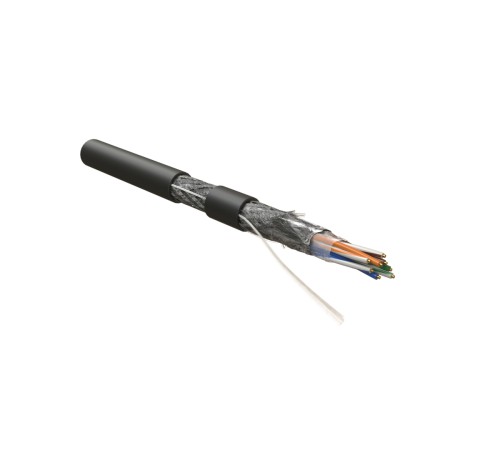 Кабель витая пара Hyperline SFUTP4-C5E-S24-OUT-PE-BK-500