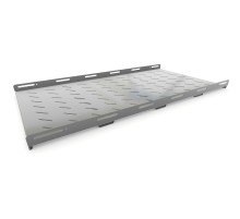 Полка стационарная усиленная глубина 1050 мм с боковым креплением нагрузка до 50 кг для шкафов серии TTB TTR 485х1050мм (ШхГ) цвет серый (RAL 7035) Hyperline TSH3M-1050-RAL7035