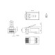 Разъем легкой оконцовки RJ-45 (8P8C) (100 шт.) Hyperline PLEZ-8P8C-U-C6-100