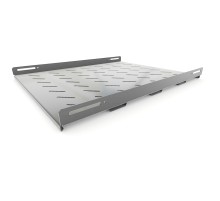 Полка стационарная усиленная глубина 650 мм с боковым креплением нагрузка до 100 кг для шкафов серии TTB TTR 485х650мм (ШхГ) цвет серый (RAL 7035) Hyperline TSH3H-650-RAL7035