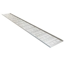 Перфорированный вертикальный кабельный организатор-лоток 150х9 мм высотой 1423 для шкафа серии TTR TTB 32U серый Hyperline CDV-150x9-32U-RAL7035