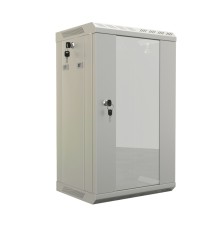 Шкаф настенный 10'' Hyperline TDB-12U-GP-RAL7035
