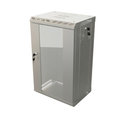 Шкаф настенный 10'' Hyperline TDB-15U-GP-RAL7035